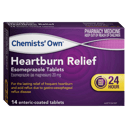 CHEMISTS OWN HEARTBURN RELIEF ESOMEPRAZOLE 20MG 14 TABLETS thumbnail 1
