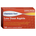 CHEMISTS OWN LOW DOSE ASPIRIN 168 TABLETS thumbnail 1