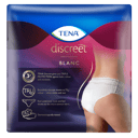 TENA DISCREET UNDERWEAR HIGH WAISTED 7D BLACK LARGE 8 PACK thumbnail 4