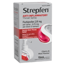 STREPFEN ANTI-INFLAMMATORY THROAT SPRAY CHERRY & MINT 15ML thumbnail 1