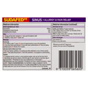 SUDAFED PE SINUS ALLERGY & PAIN 24 TABLETS thumbnail 4