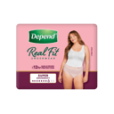 DEPEND WOMEN REAL FIT UNDERWEAR SUPER 8D MEDIUM 8 PACK thumbnail 4