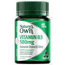 NATURES OWN VITAMIN B3 500MG 60 TABLETS thumbnail 1