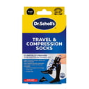 SCHOLL TRAVEL AND COMPRESSION SOCKS BLACK COTTON SMALL thumbnail 1