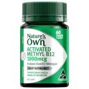 NATURES OWN ACTIVATED METHYL B12 1000MCG 60 TABLETS thumbnail 1