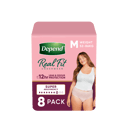 DEPEND WOMEN REAL FIT UNDERWEAR SUPER 8D MEDIUM 8 PACK thumbnail 11