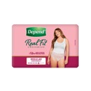 DEPEND WOMEN REAL FIT UNDERWEAR REGULAR 7D X-LARGE 8 PACK thumbnail 3