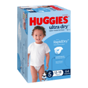 HUGGIES JUMBO ULTRADRY NAPPIES WALKER BOY 64 PACK thumbnail 1
