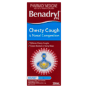 BENADRYL PE CHESTY COUGH & NASAL 200ML thumbnail 2