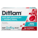 DIFFLAM RASPBERRY SUGAR FREE 16 LOZENGES thumbnail 2