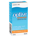 OPTIVE ADVANCED LUBRICANT EYE DROPS 15ML thumbnail 1