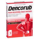 DENCORUB PAIN RELIEVING HEAT PATCHES 3 PACK thumbnail 1