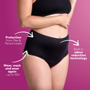 POISE 2-IN-1 PERIOD & INCONTINENCE UNDIES BLACK 10/12 thumbnail 8