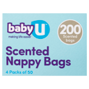 BABY U SCENTED NAPPY BAGS 200 PACK thumbnail 5