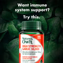 NATURES OWN HIGH STRENGTH GARLIC 10000MG 100 TABLETS thumbnail 3