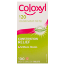 COLOXYL CONSTIPATION RELIEF 120MG 100 TABLETS thumbnail 2