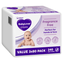 BABYLOVE BABY WIPES EVERDAY 240 PACK thumbnail 1
