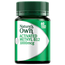 NATURES OWN ACTIVATED METHYL B12 1000MCG 60 TABLETS thumbnail 3