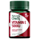 NATURES OWN VITAMIN E 500IU 60 CAPSULES thumbnail 1