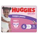 HUGGIES ULTRADRY NAPPY PANTS JUNIOR GIRL 24 PACK thumbnail 2