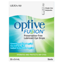 OPTIVE FUSION LUBRICANT EYE DROPS  0.4ML 30 PACK thumbnail 2