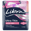 LIBRA PADS ULTRA THIN SUPER WINGS 12 PACK thumbnail 2