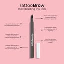 MCO BEAUTY TATTOO BROW MICROBLADING INK PEN MED/DARK thumbnail 3