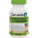 CARUSOS ASHWAGHANDA + L-THEANINE 60 TABLETS thumbnail 1
