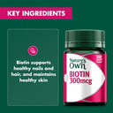 NATURES OWN BIOTIN 300MCG 100 TABLETS thumbnail 5