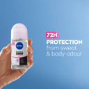 NIVEA WOMEN ANTIPERSPIRANT B&W INVISIBLE CLEAR 48H ROLL ON 50ML thumbnail 4