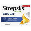 STREPSILS HERBAL COUGH  HONEY LEMON 32 LOZENGES thumbnail 2