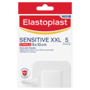 ELASTOPLAST SENSITIVE XXL DRESSING 8CM X 10CM 5 PACK thumbnail 1