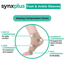 SYNXPLUS FOOT & ANKLE SLEEVE BEIGE LARGE thumbnail 8