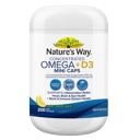 NATURES WAY OMEGA + D3 MINI  200 CAPSULES thumbnail 1