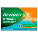 BEROCCA HYDRATE EFFERVESCENT ORANGE 20 TABLETS thumbnail 2