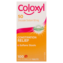 COLOXYL CONSTIPATION RELIEF 50MG 100 TABLETS thumbnail 2