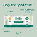 GAIA BABY WIPES NATURAL BIODEGRADABLE WATER + CERAMIDES 70 PACK thumbnail 9