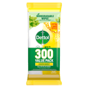 DETTOL MULTI PURPOSE CLEANING WIPES LEMON BURST 300 PACK thumbnail 2