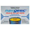 MAXIGESIC COLD & FLU HOT DRINK SACHETS 10 PACK thumbnail 2