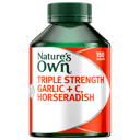 NATURES OWN TRIPLE STRENGTH GARLIC + C HORSERADISH TABLETS 150 thumbnail 10