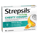 STREPSILS HERBAL CHESTY COUGH + HONEY LEMON 16 LOZENGES thumbnail 1