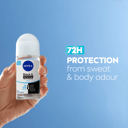 NIVEA WOMEN ANTIPERSPIRANT B&W A/P INVISIBLE PURE ROLL ON 48H 50ML thumbnail 4