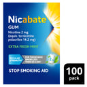 NICABATE EXTRA FRESH 2MG GUM 100 PACK thumbnail 10