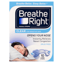 BREATHE RIGHT NASAL STRIPS CLEAR LARGE 10 PACK thumbnail 2