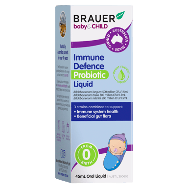 BRAUER IMMUNE DEFENCE PROBIOTIC LIQUID FOR INFANTS 45ML