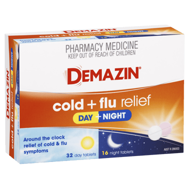 DEMAZIN DAY & NIGHT COLD & FLU PE 48 TABLETS