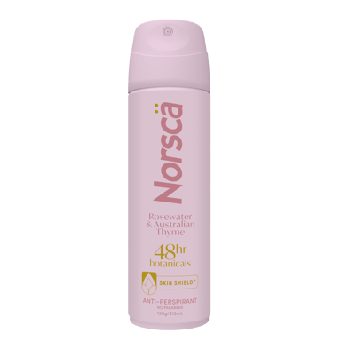 NORSCA ANTIPERSPIRANT ROSEWATER & AUSTRALIAN THYME 130G