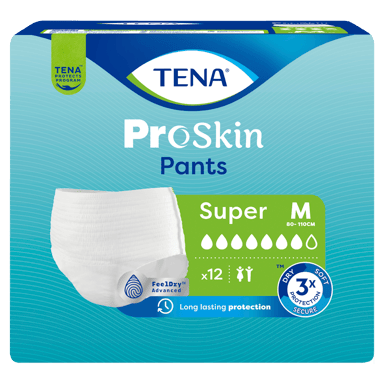 TENA PROSKIN UNISEX PANTS 7D SUPER MEDIUM 12 PACK