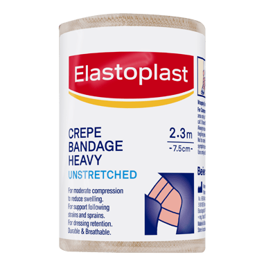 ELASTOPLAST HEAVY WEIGHT CREPE BANDAGE 7.5CM X 2.3M