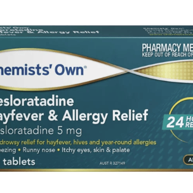 CHEMISTS OWN DESLORATADINE ALLERGY & HAYFEVER 40 TABLETS